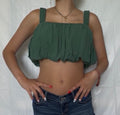 Green Crop Top